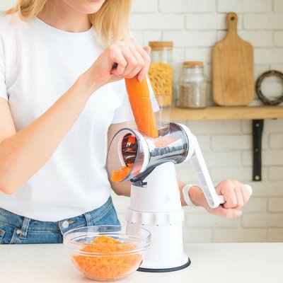Résultat râpe légumes manuelle rotative