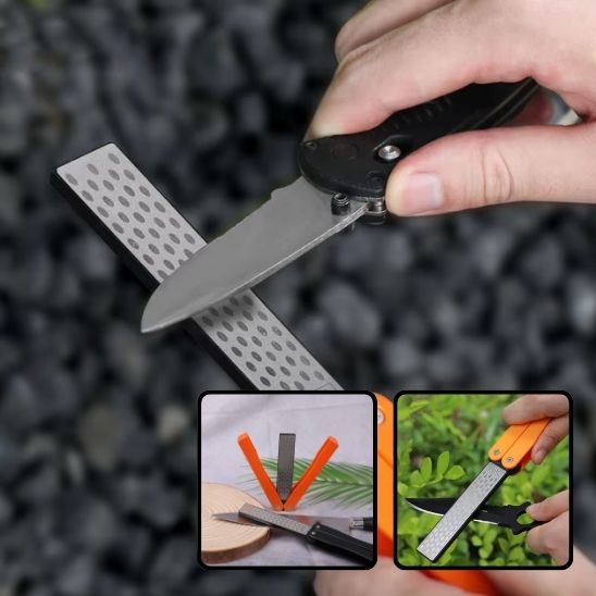 Aiguiseur couteau portatif avec étui