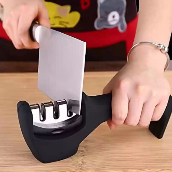 Aiguiseur couteau 3-en-1 multifonction pour affûtage professionnel
