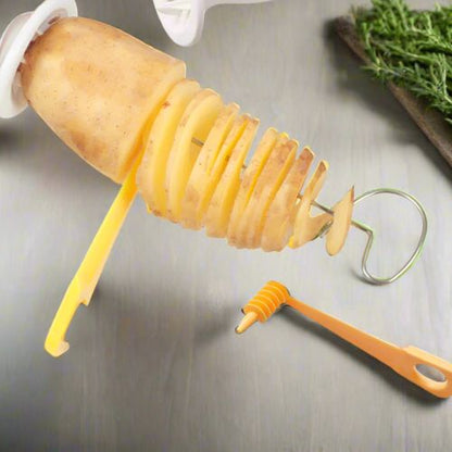 coupe frite rotatif avec petit couteau inclus
