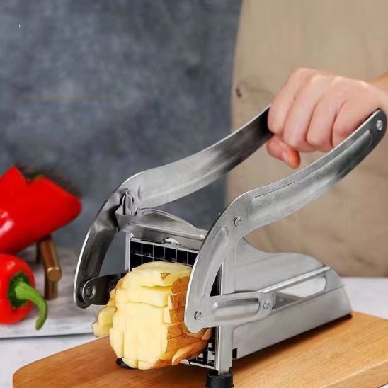 Coupe frite professionnelle avec poignée ergonomique robuste
