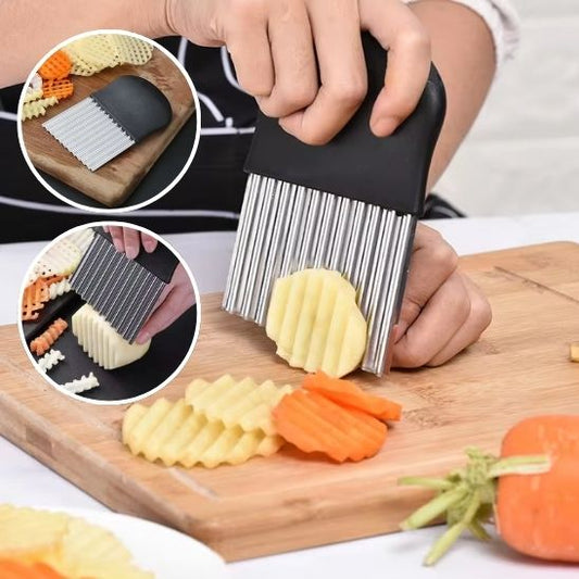Coupe frite ondulée pour tranches de pommes de terre uniformes
