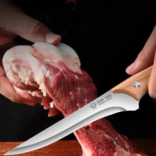 Couteau de cuisine désosser avec lame forgée - outil professionnel pour boucher et chef

