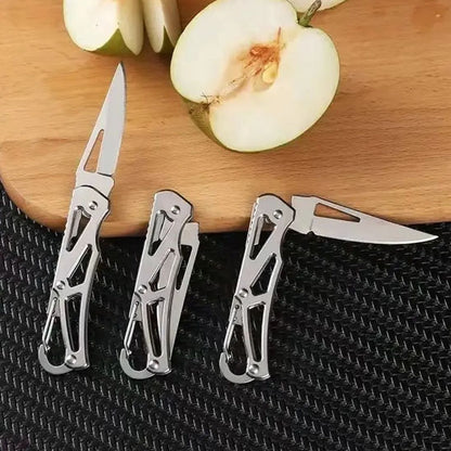 Couteau de cuisine pliant fermé - système sécurisé pour rangement sans risque
