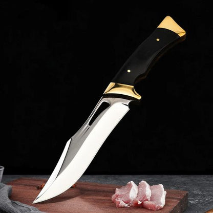 Couteau de cuisine désossant la viande de porc - lame tranchante pour découpe précise
