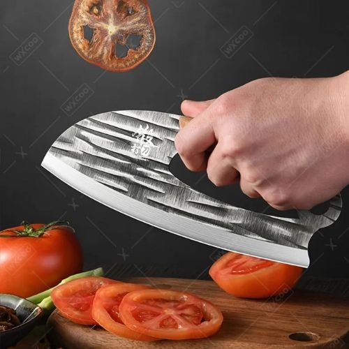 Couteau de cuisine tranchant tomate sans effort - précision chirurgicale pour découpes nettes