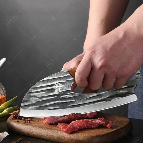 Couteau de cuisine coupant viande avec précision - outil professionnel pour boucher et chef
