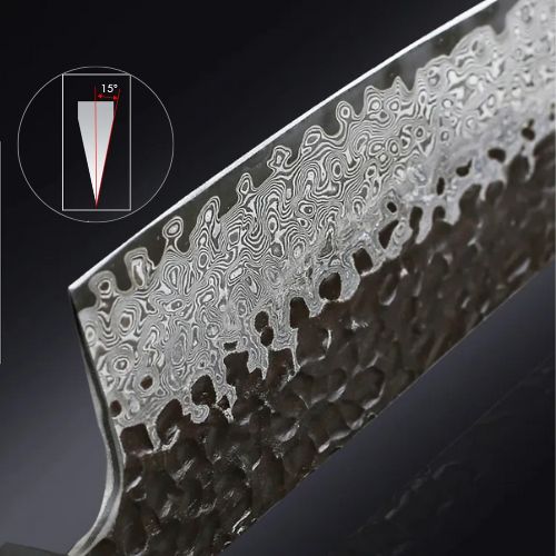 Couteau japonais lame angle précis tranchant
