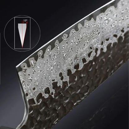 Couteau japonais lame angle précis tranchant
