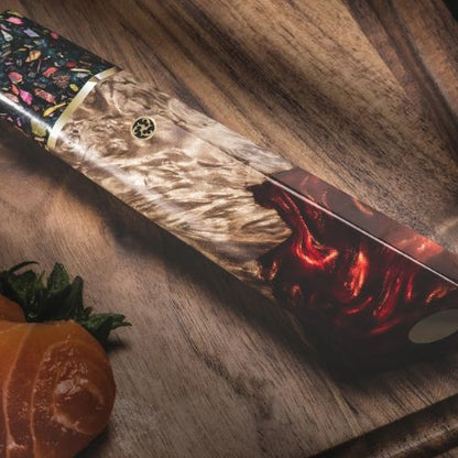 Couteau japonais damas Bunka cadeau cuisine haut de gamme
