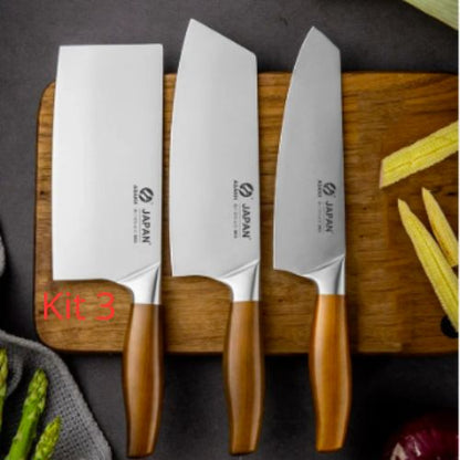Couteau japonais kit 3 ensemble complet premium
