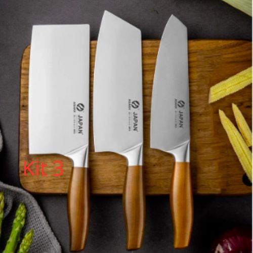 Couteau japonais kit 3 ensemble complet premium
