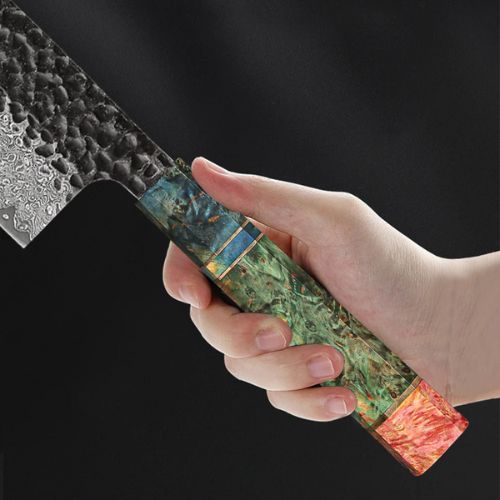 Couteau japonais manche ergonomique confortable
