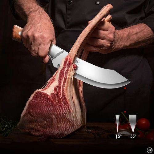 Couteau pour cuisine coupant viande avec précision - lame affûtée pour découpes nettes
