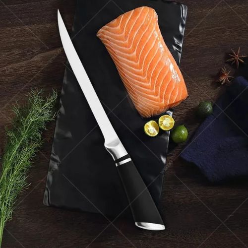 Couteau pour cuisine pointe précise - lame affûtée pour découpes délicates

