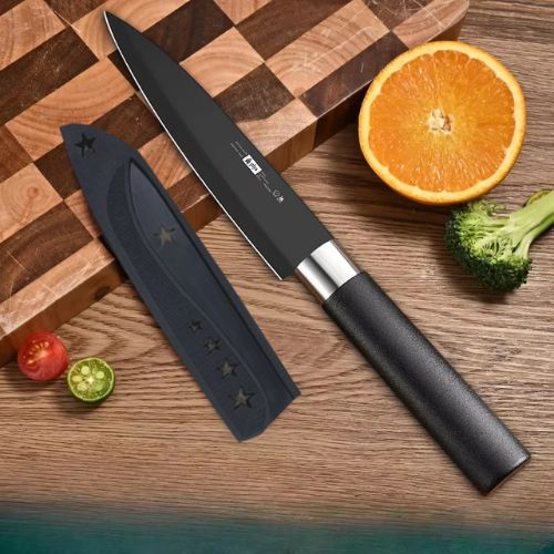 Couteau pour cuisine lame pointue précise - découpe nette style japonais professionnel
