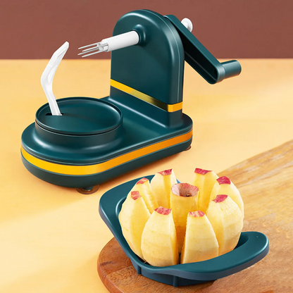 Eplucheur pomme rotatif quartiers parfaits
