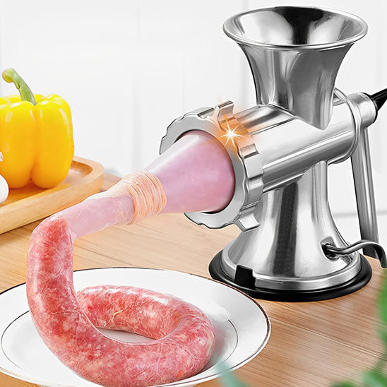 Hachoir a viande pour saucisses artisanales
