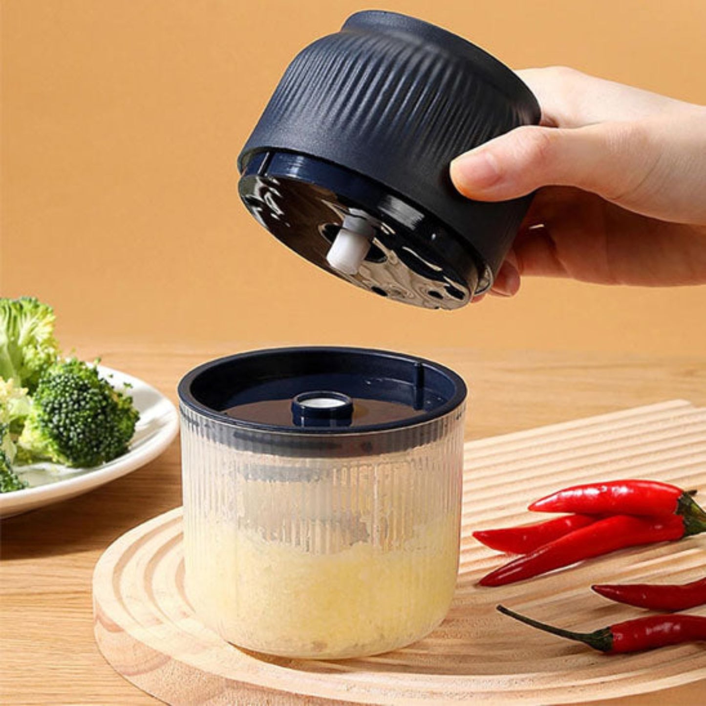 Purée préparée avec le hachoir électrique mini
