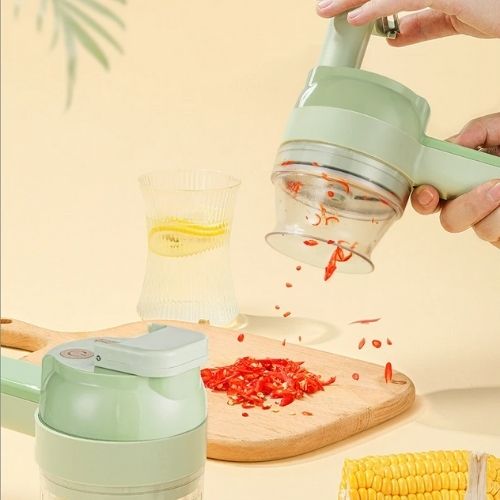 Hachoir électrique culinaire avec accessoire tordeur pour légumes spirales
