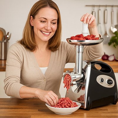 Hachoir a viande pour viande hachée fraîche
