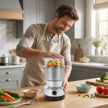 Mini hachoir électrique InoxPro en acier inoxydable 
