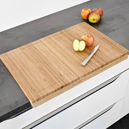 Planche à découper bois bordure anti-jus
