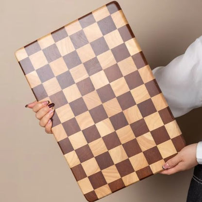 Planche à découper bois damier chêne
