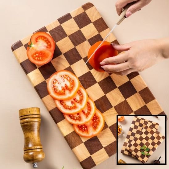 Planche à découper bois dimensions précises
