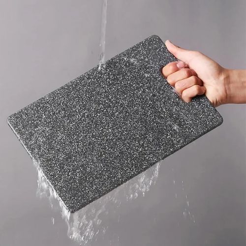 Planche a decouper plastique marbre facile à laver
