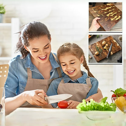 Planche a decouper acacia pour famille cuisine
