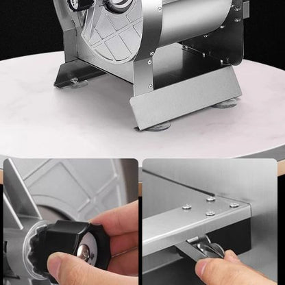 trancheuse rotatif avec controle precision
